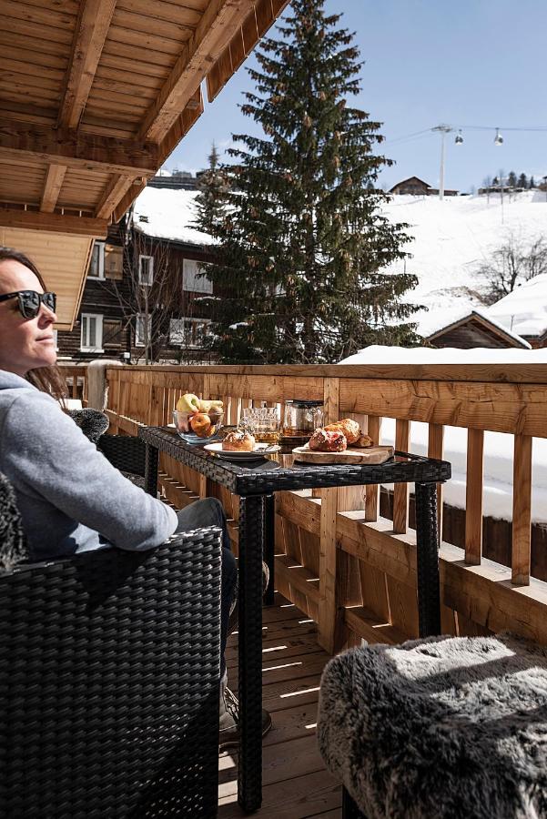 Spacieux Duplex Avec Vue La Clusaz Exterior foto