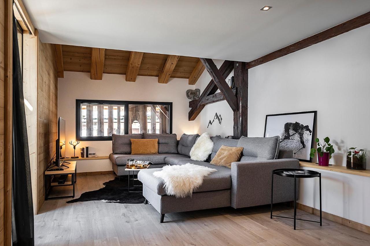 Spacieux Duplex Avec Vue La Clusaz Exterior foto